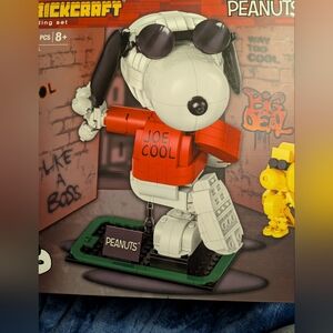 Brickcraft Peanuts Snoopy & Woodstock Building Set Limited Edition RARE